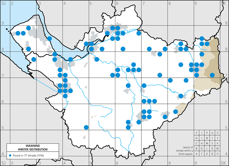 Winter distribution map